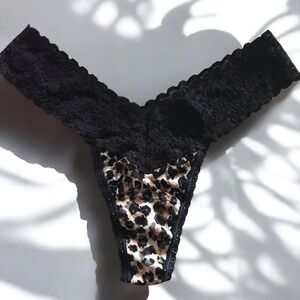 NWT VTG VICTORIA'S SECRET O/S Leopard Print The LACIE VINTAGE RARE THONG PANTIES